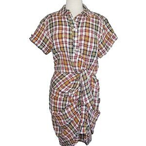 Veronica Beard Sierra Plaid Mini Dress 8 NWT Preppy 90s Grunge Light Academia